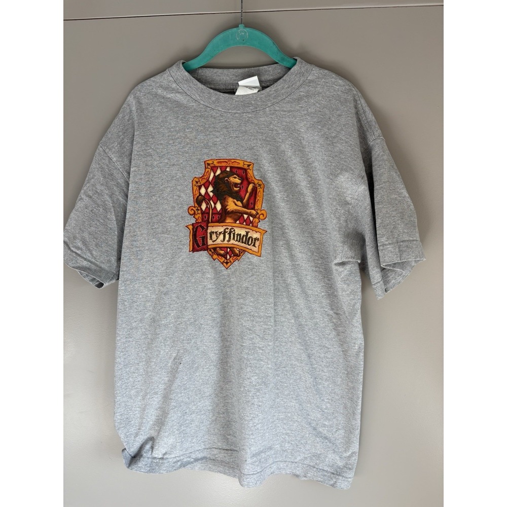 Vintage Harry Potter Gryffindor 2000 GRAY Tshirt SZ L